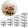 Stack Basket Rack 3/4/5 Tier Fruit Vegetable Holder Storage Bath Kitchen Trolley