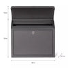 Mailbox Large Lockable Wall Mounted Outdoor Charcoal Steel Outside Letter Box