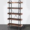 Industric 5 Tiers Book Shelf Bookcase Storage Cabinet Display Dining Living Room