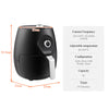 5L 1450W Air Fryer Power Oven Healthy Cooker Non-stick Oil Free Low Fat Frying