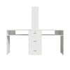 Table Makeup Dressing Station Double Desk Workstation Storage Equipment