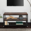 Vintage Console Table Industrial Table with 3 Shelves for Living Room Hallway UK