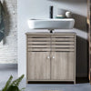 Grey Bathroom Under Sink Cabinet Basin Storage Cupboard Vanity Unit Furniture