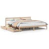 Bed Frame with Drawers 200x200 Solid Wood Pine C9K0