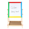 2 In 1 Kids Wooden Easel Blackboard Whiteboard Childrens Drawing Art Chalk Board