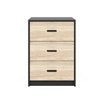 3 Drawer Wooden Bedroom Bedside Cabinet Furniture Storage Nightstand Side Table