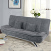 190cm Upholstered Grey Sofa Bed Sleeper Recliner Chair Beds Settee Couch Sofabed
