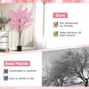 COSTWAY 190cm Tall Artificial Cherry Blossom Tree Faux Floral Plant 1170 Flowers