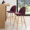 Dusk Iris Set Of 2 Barstools Berry Natural RRP £399