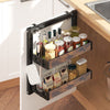 Kitchen Rack Herbs Spice Jar Storage Cabinet Over Door Shower Wall Mounted Shelf