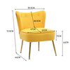 Scallop Back Armchair Cocktail Sofa Accent Seat Living Bedroom Cafe Lounge Sofa