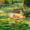 Garden Bird Bath Sunflower Bird Feeder Water Bath SPA Table Feeding Station Yard