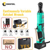 Electric 3/8'' 90° 85Nm Cordless Right Ratchet Angle Wrench Tools+2.5Ah Battery