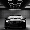 Hexagon LED Ceiling Lighting Car Detail Garage Workshop Exhibition Hall Lighting