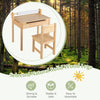 Kids Desk & Chair Set Flip Top Toddler Art Craft Drawing Writing Table Playroom