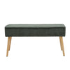 Rib Corduroy Fabric Hallway Shoe Bench Chair Bedroom Window Seat Bed End Stool