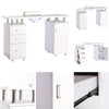 Mobile Nail Station Salon Manicure Table Desk Art Beauty Storage Drawers Cabinet