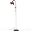 Industrial Tall Floor Lamp Metal Frame Adjustable Rustic Lamp 180° Lampshade