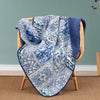 3 Piece Patchwork Bedspread Quilte Set Bedding Throw Rugs Pillowcase Double Size