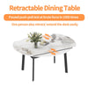 Stunning Round Extendable Dining Table Family Dinner Marble Table Villa Lounge