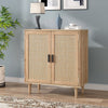 Wooden Storage Cabinet Side Furniture Cupboard Bedroom Hallway 2 Tier Shelf Unit