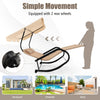 Outdoor 2-Person Double Rocking Chaise Lounge Swing Hammock Bed w/Canopy Pillows