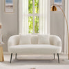 Modern 2 Seater Loveseat Sofa with Pillows Padded Armchair Living Room Settee UK