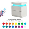 Multi-type Modern High Gloss Bedside Table Storage Drawer Nightstand Cabinet LED