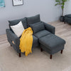 Modern L-Shaped Corner Sofa 2 3 Seater Armchair Couch With Footstool