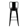 Tolix Industrial Breakfast Bar Stool Chair Set 4X Metal Bistro Counter Bar Chair