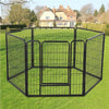 Pet Dog Pen 6 Panel Foldable Cat Puppy Playpen Indoor/Outdoor Enclosure Run Cage