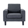 Modern L-Shaped Corner Sofa 2 3 Seater Armchair Couch With Footstool
