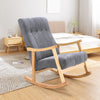 Scandi Fabric Armchair Upholstered Solid Wood Frame Single Sofa Accent Chair NEW