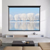 Pull Down Manual Projector Screen Ceiling Wall Mount 4:3/ 16:9 Home Office Movie