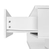 COFFEE TABLE WITH LED LIGHT, HIGH-GLOSS WHITE WITH DRAWER LIVING ROOM FURNITURE