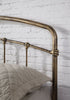 Luxury Antique Brass Metal Bed Frame Vintage Industrial Style | Double King Size