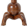 Wooden Coat Rack Freestanding Hallway Tree Rack With Sphere Base and 8 Hooks