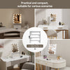Hollywood Make up Mirror with Storage 3-Tier Jewelry Box LED Lighted Tabletop