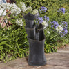 Solar Water Feature Fountain for the Outdoor Garden Water Fountain w/LED Light
