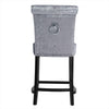 Crushed Velvet Barstools Kitchen Counter Breakfast Bar Stools Cafe Pub Chairs UK