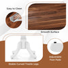 Dining Table Wooden Dining Table 4-Person Round Table-Brown