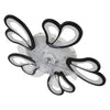 3 Color Dimmable 5 Head Flower Ceiling Fan Lights 6 Speed W/ APP& Remote Control