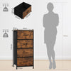 Vintage Chest Of Drawers 4 Storage Drawers Steel Frame Bedroom Furniture