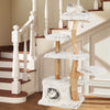 Multi-level Pet Furniture Kitty Playground w/Scratching Posts-White