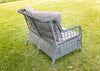 Garden Patio Rattan Furniture Sofa Set 2 Chairs Table 2 Stools 6 Seater Outdoor