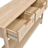 Console Table 3 Drawer Wooden Shelf Hallway Storage Side Desk Furniture Entraway