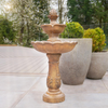 Solar & Battery Hybrid Power Kingsbury Tiered Outdoor Water Fountain Feature