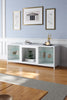 Electric Fire Insert Media TV Stand Entertainment Center Console Table&Fireplace