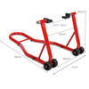 Portable Steel Motorcycle Stand Heavy-Duty Sport Bike Rear Wheel Lift Stand