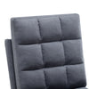 Frosted Velvet Adjustable Armchair Soft Accent Single Sofa Recliner w/Footstool